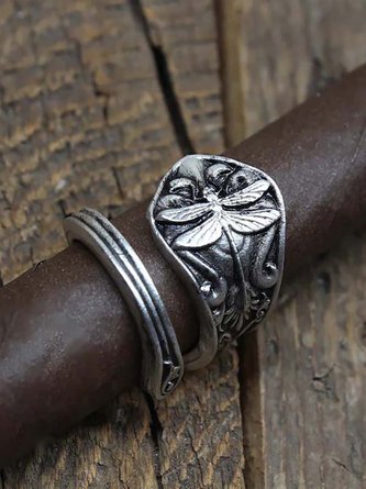 Ethnic Vintage Dragonfly Ring Boho Jewelry