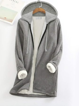 Casual Hooded Fleece Thermal Jacket