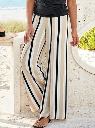 Striped Loose Casual Pants