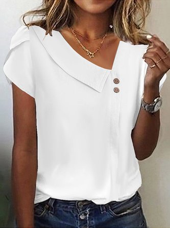 Loose Casual Asymmetrical Shirt
