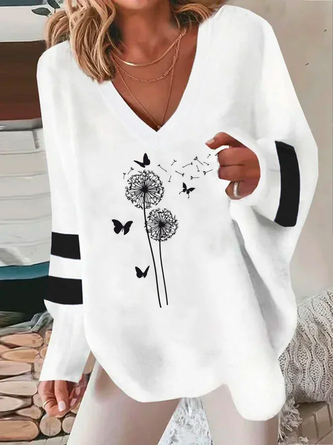 Casual Dandelion Loose Sweatshirt