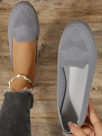 Casual Mesh Fabric Plain All Season Shallow Shoes
