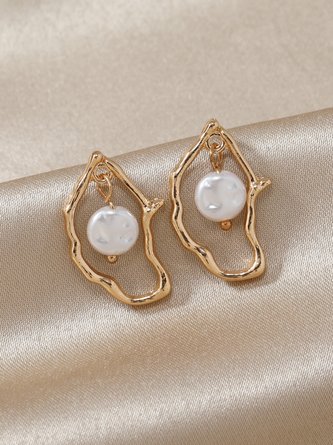 Elegant Imitation Pearl Earrings