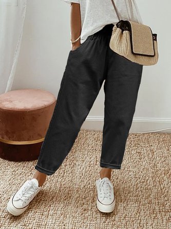 Casual Plain Loose Pants