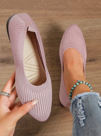 Women Minimalist Comfy Mesh Fabric Flat Shallow Shoes