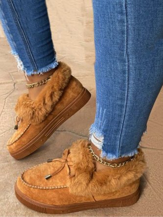 Plain Autumn Boho Western Boots