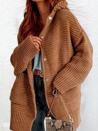 Women’s Wool Yarn Hoodie Sweater