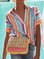 Color Cotton Short Sleeve Stripes Shirt