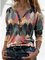 Women Casual Geometric Crew Neck Long Sleeve Sweatshirt