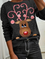Christmas deer Regular Fit Casual Cotton Blends Sweatshirt