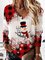 Party Christmas Snowman V Neck Sweatshirt