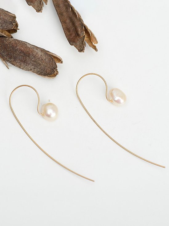 Womens Pear Vintage Simple Earrings