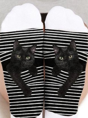 Cat Printed Socks