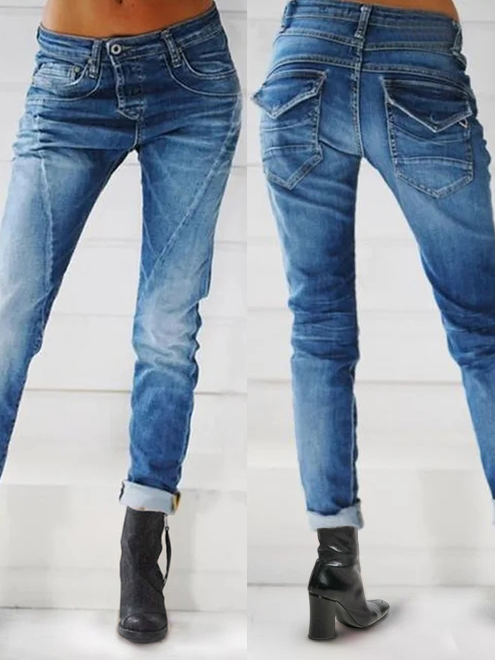 Blue Denim Shift Jeans  Jeans