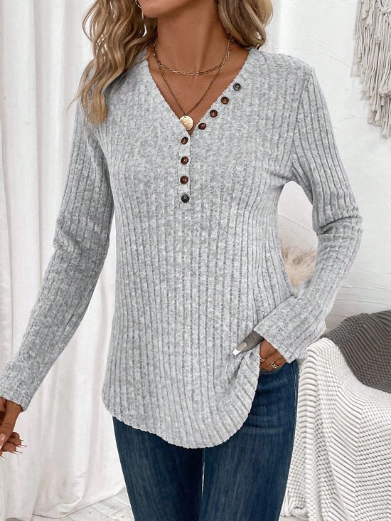 Casual Loose Buttoned Shirt