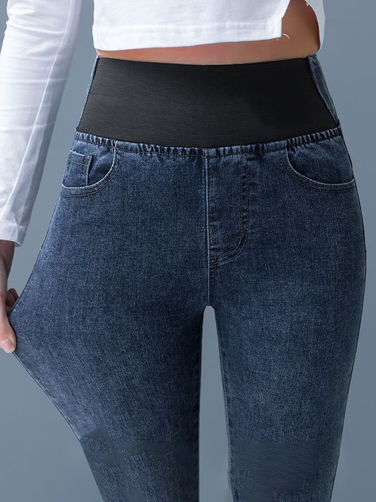 Casual Plain Washing Process Jeans
