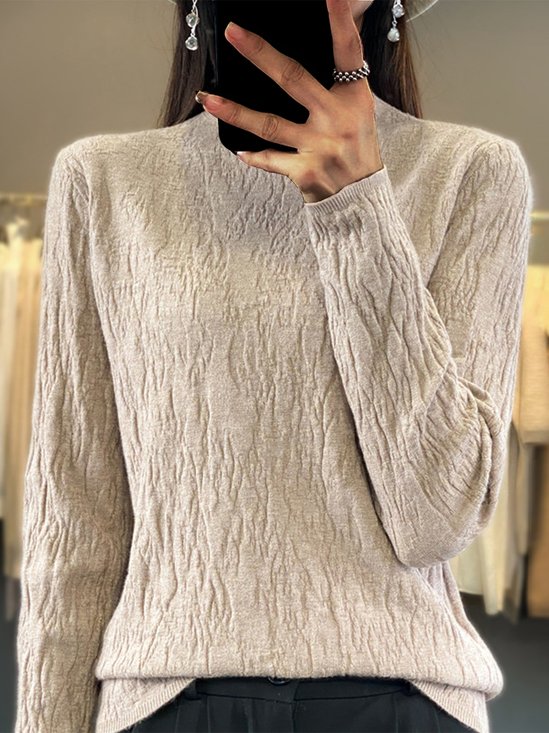 Loose Casual Turtleneck Sweater