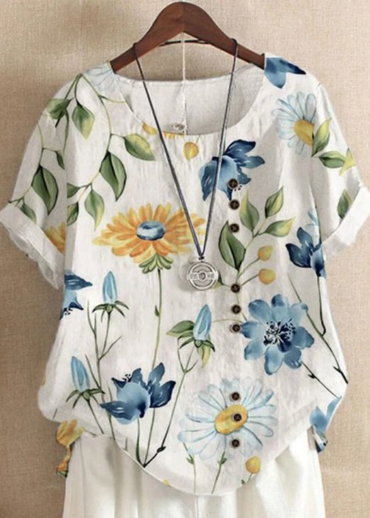 Regular Fit Cotton Elegant Blouse