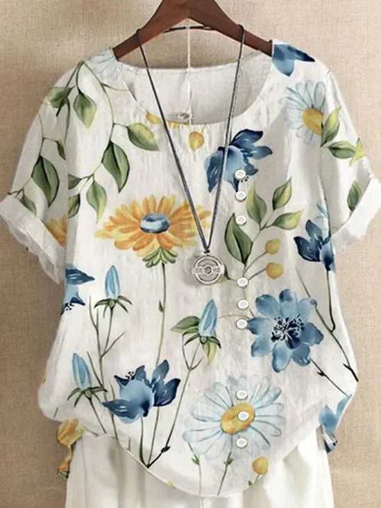 Regular Fit Cotton Elegant Blouse