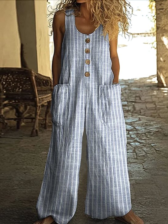 Cotton Regular Fit Casual Jumpsuit