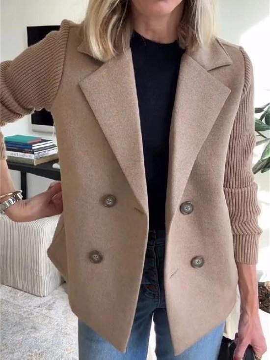 Shawl Collar Loose Simple Coat