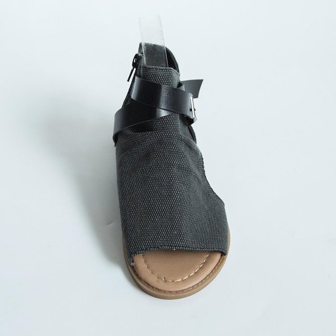 Summer Adjustable Buckle Shoes