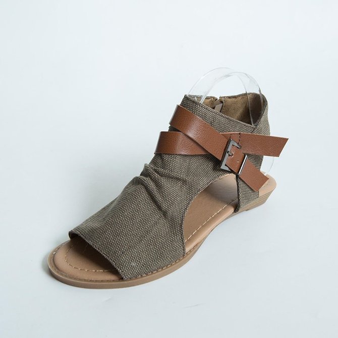 Summer Adjustable Buckle Shoes