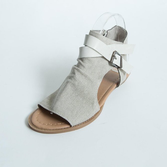 Summer Adjustable Buckle Shoes
