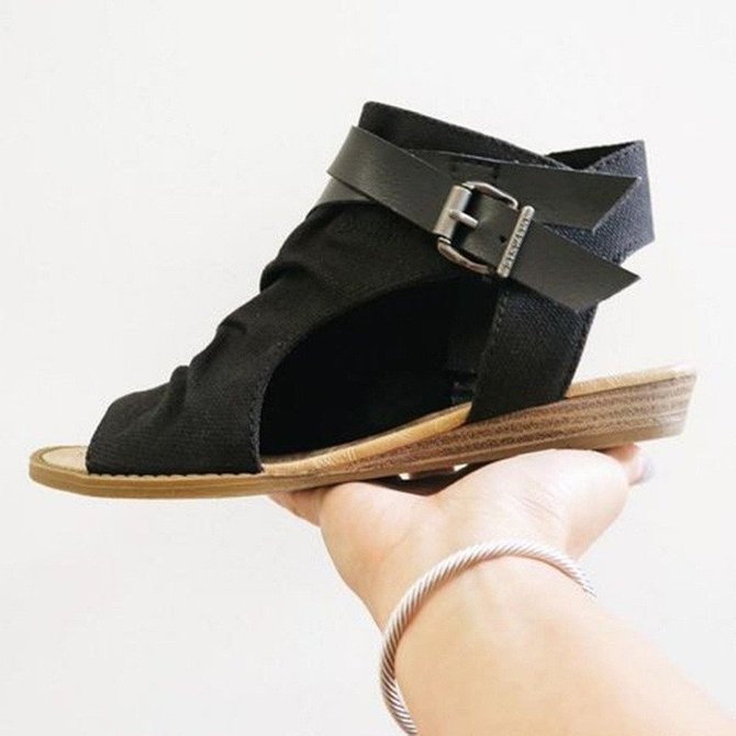 Summer Adjustable Buckle Shoes