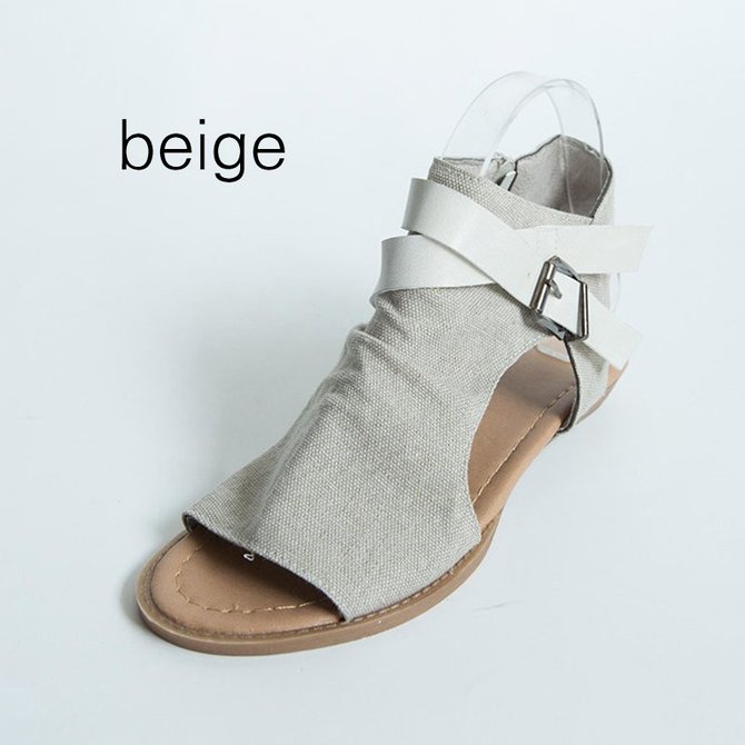 Summer Adjustable Buckle Shoes