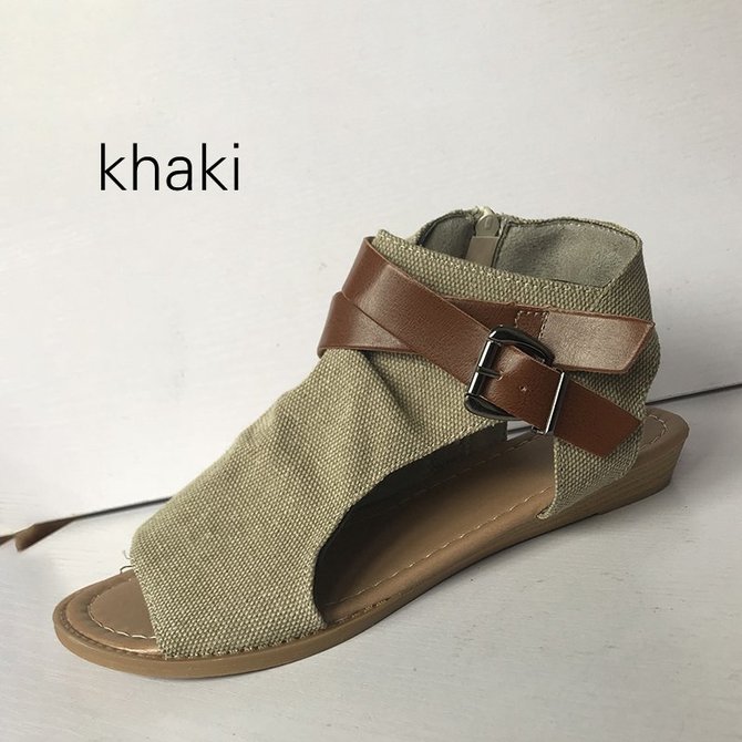 Summer Adjustable Buckle Shoes