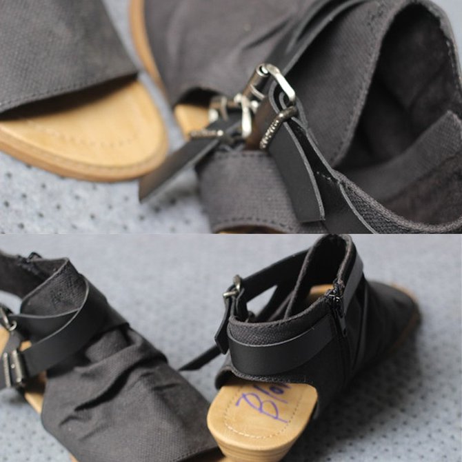 Summer Adjustable Buckle Shoes