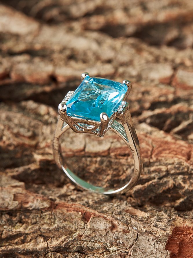 Sapphire Zircon Ring