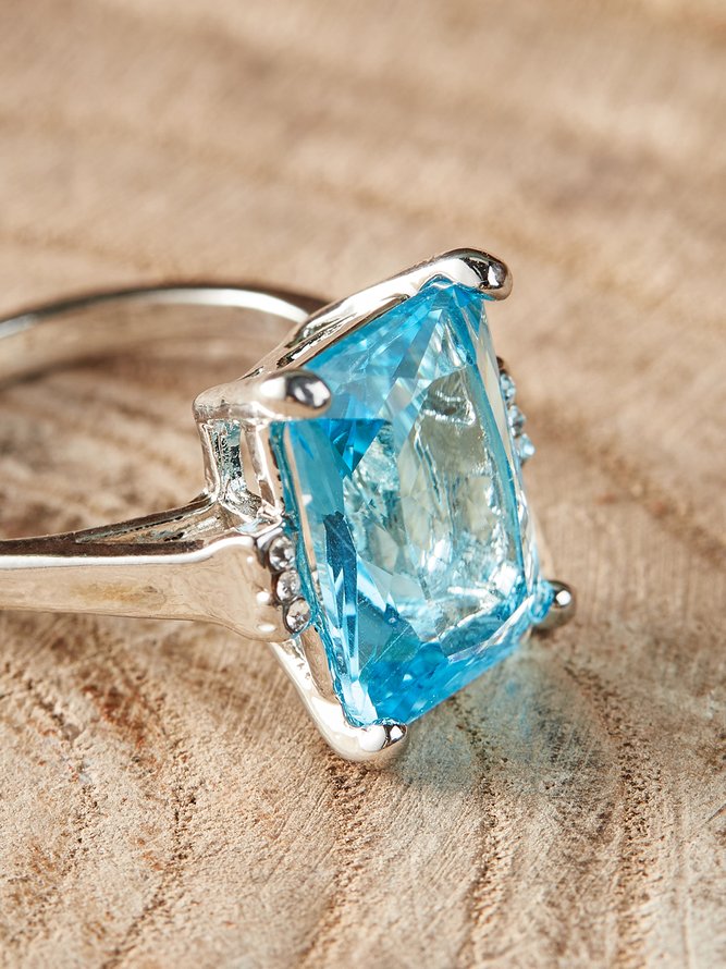 Sapphire Zircon Ring