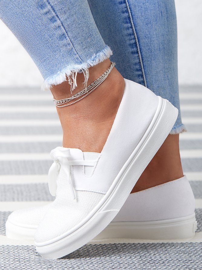 Comfortable Soft Casual Lace-Up Flats