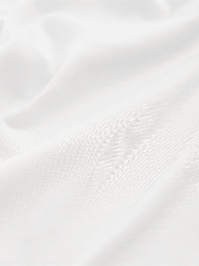 Women Casual Plain Basic V Neck Loose Summer Short Sleeve T-shirt
