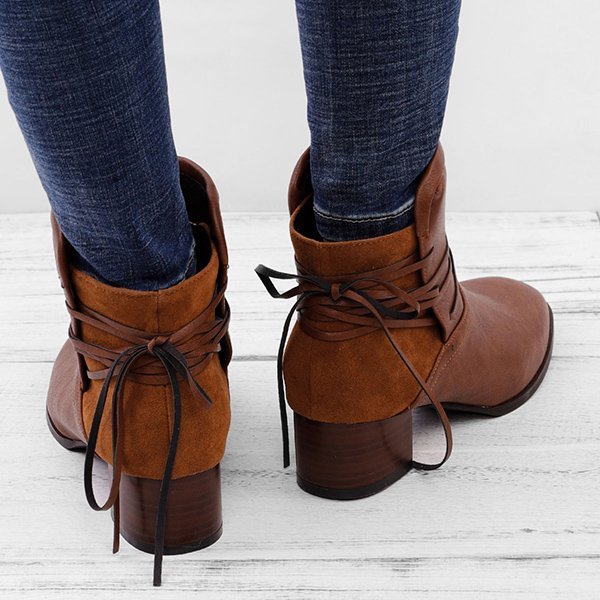 womens back lace boots