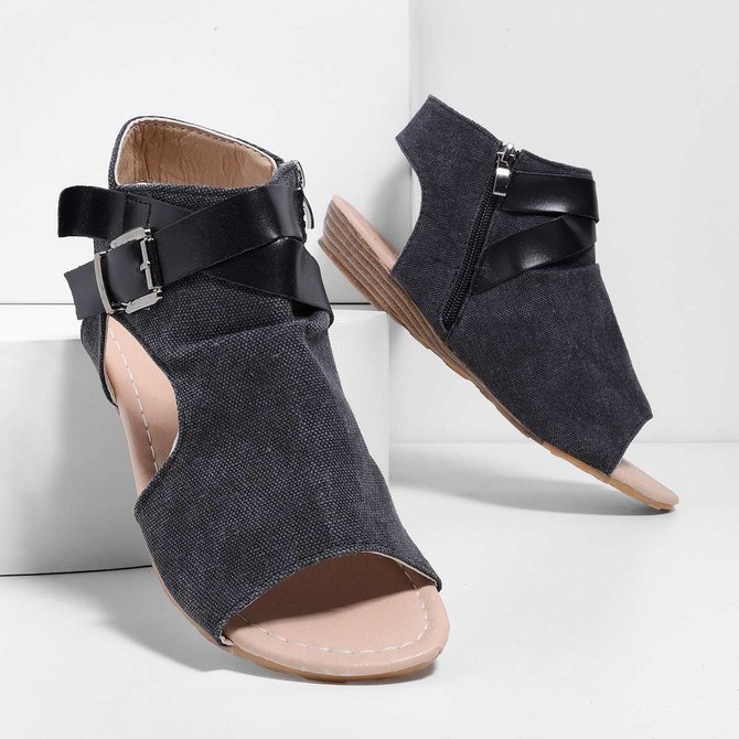 Summer Adjustable Buckle Shoes