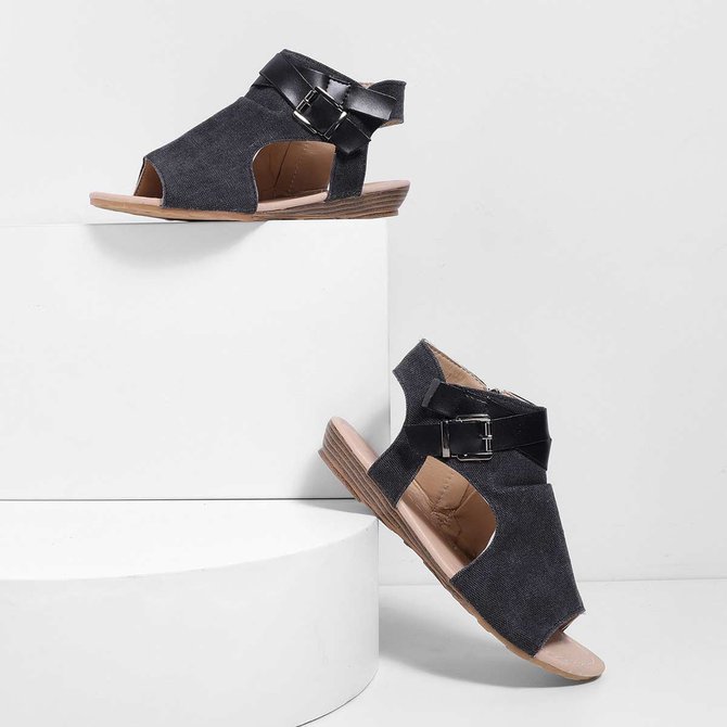Summer Adjustable Buckle Shoes