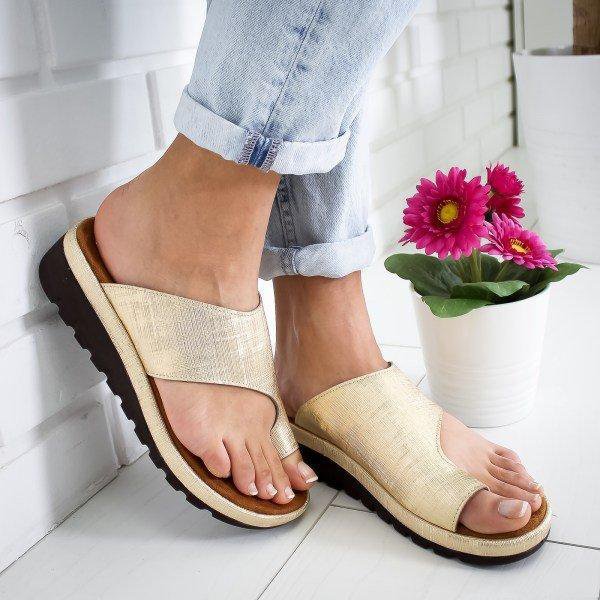 Women Fashion Style Peep Toe Slip-On Wedges Sandals