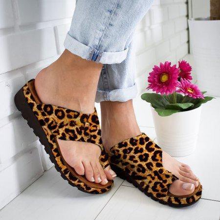 Women Fashion Style Peep Toe Slip-On Wedges Sandals