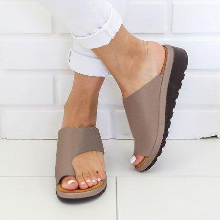 Women Fashion Style Peep Toe Slip-On Wedges Sandals