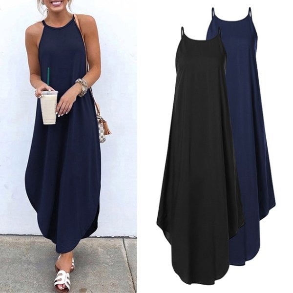 Sleeveless Summer Women Dress Long Maxi Sundresses  Clothing