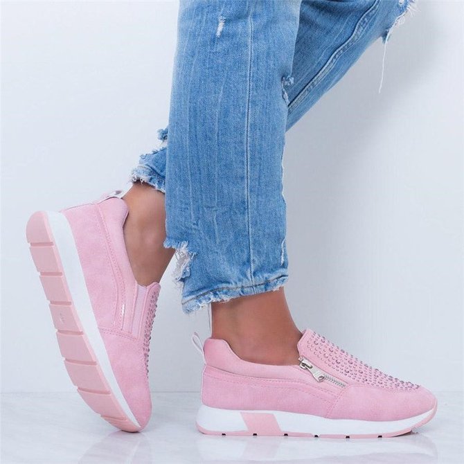 womens comfy black trainers