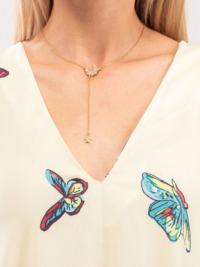 butterfly printed maxi shift dress