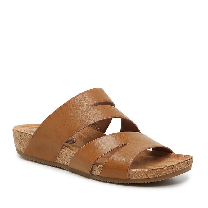 Pi Clue Artificial Leather Block Heel Slipper