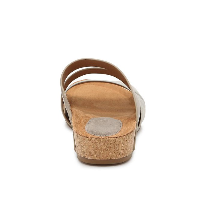 Pi Clue Artificial Leather Block Heel Slipper