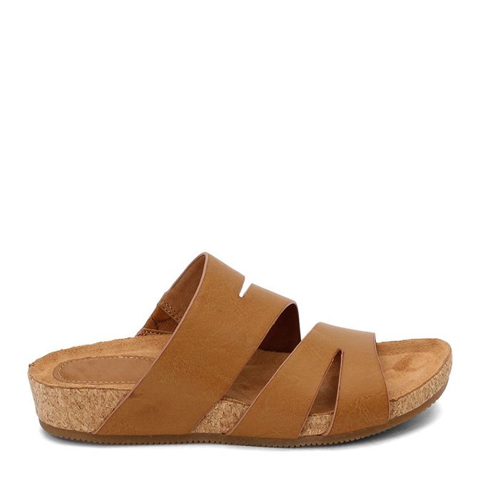 Pi Clue Artificial Leather Block Heel Slipper