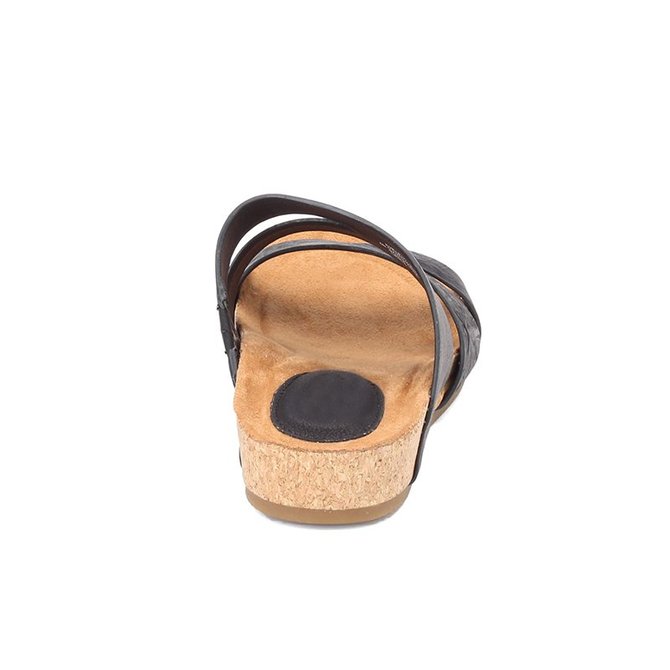Pi Clue Artificial Leather Block Heel Slipper