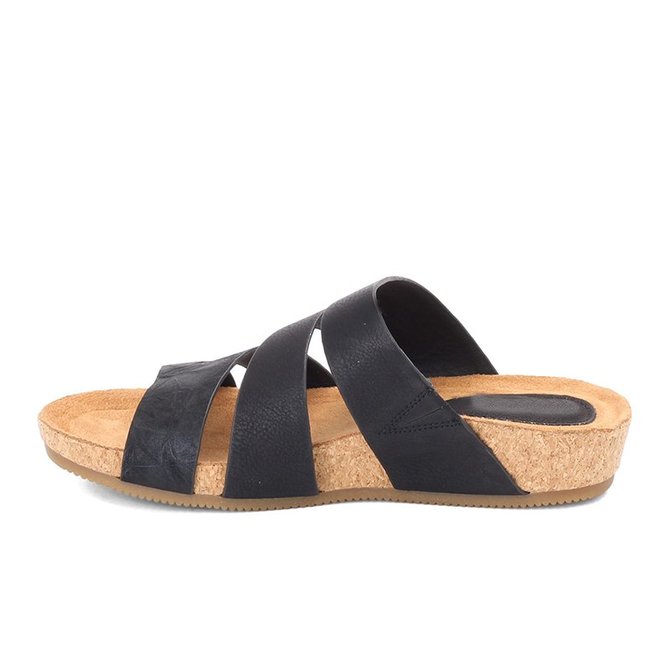 Pi Clue Artificial Leather Block Heel Slipper